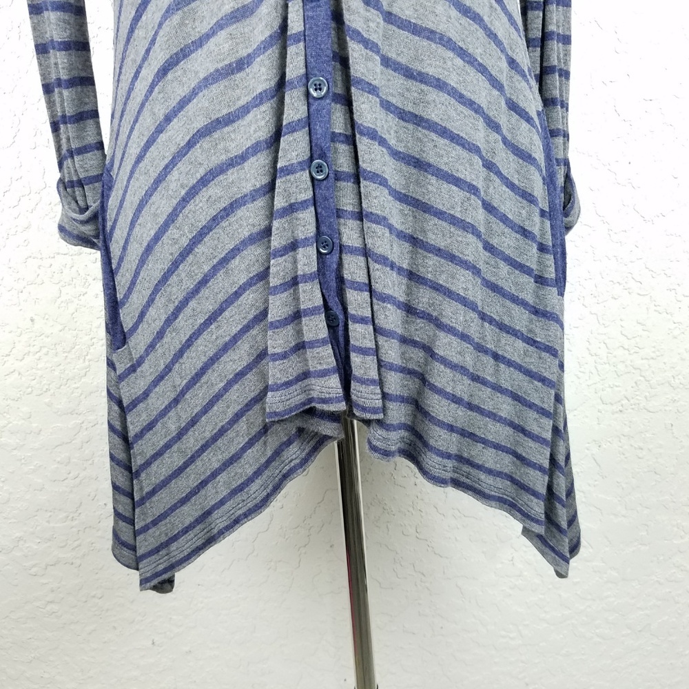 Splendid Cardigan Sweater Size S Navy Blue grey St - Picture 3 of 6